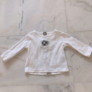 Burberry long sleeve shirt. 3m/62cm